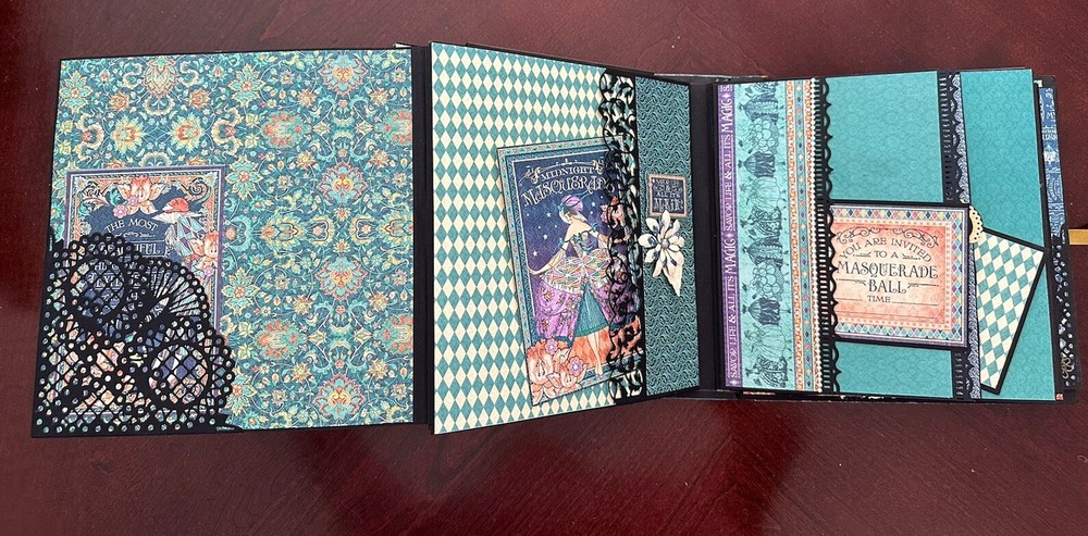 Handmade Album Using Graphic 45 Midnight Masquerade
