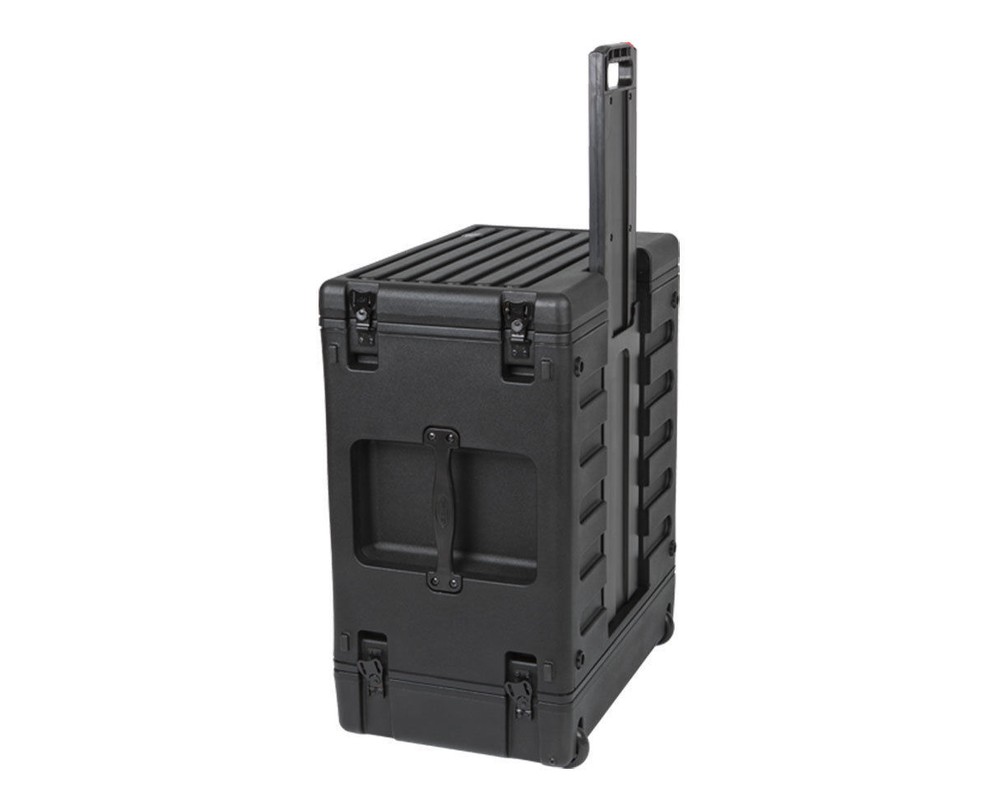 SKB 6 Space Amp / Effects Rack Case w/wheels, Pull Handle 1SKB-R6UW