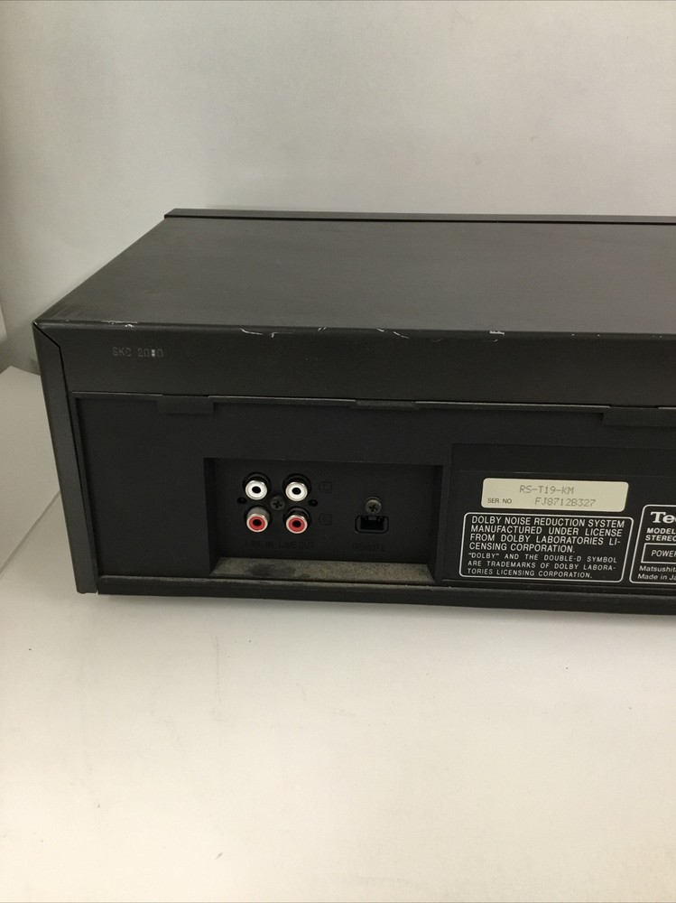 Technics Stereo Double Cassette Deck Player RS-T19 - Tested Working READ DESC!