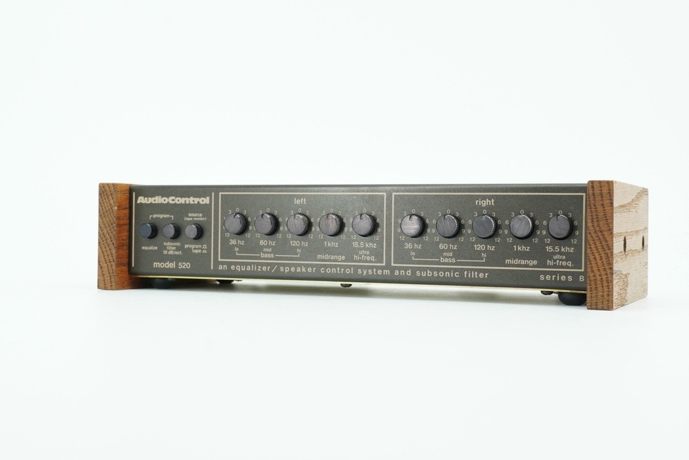 Audio Control Model 520 Series B Stereo Equalizer Subsonic Filter - Working