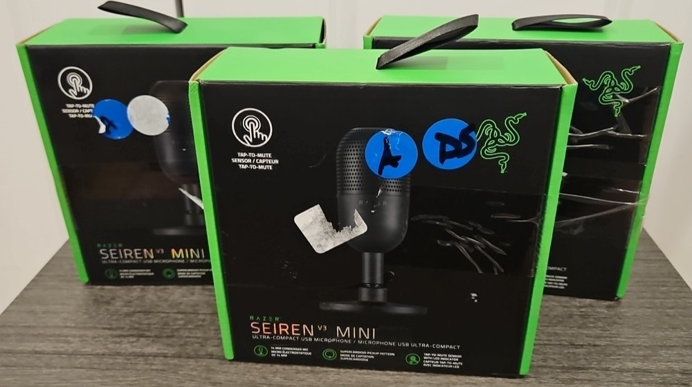 Razor Siren V3 Mini Ultra Compact USB Microphone OPEN BOX