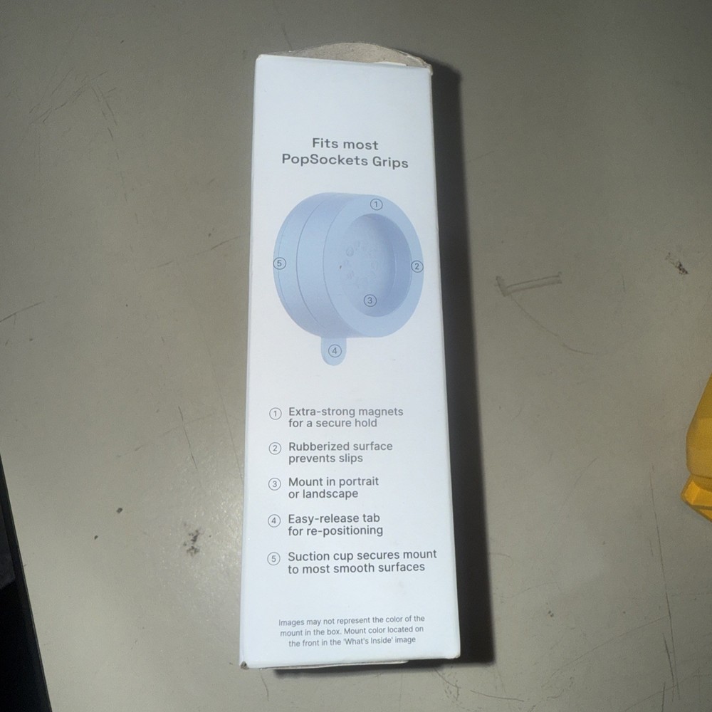 PopSockets Multi-Surface Suction Phone Mount, Detachable Surface Mount, Phone S