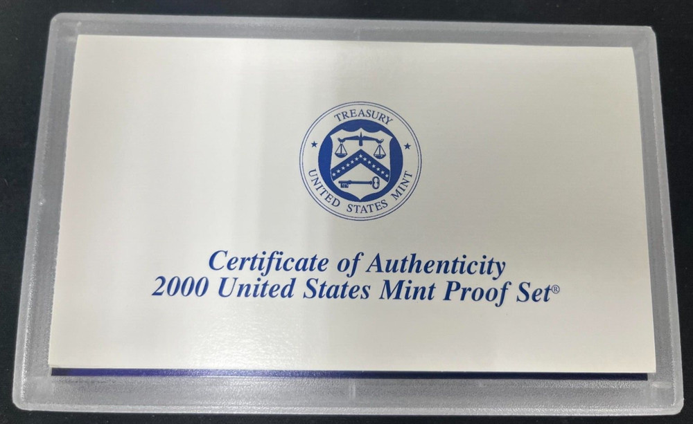 2000 Clad Proof Set U.S. Mint Original Government Packaging with COA