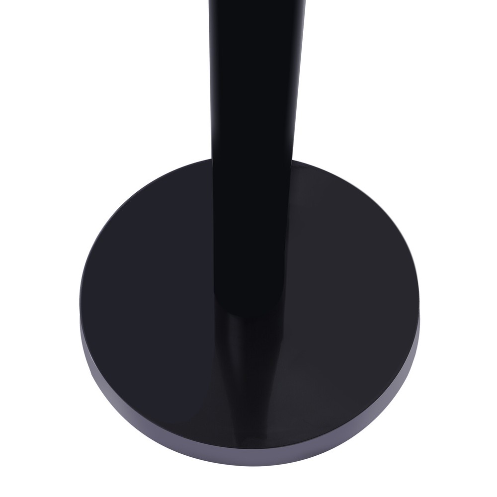 4 PCS Crowd Control Barrier Queue Poles Black Retractable Belt Stanchion Posts