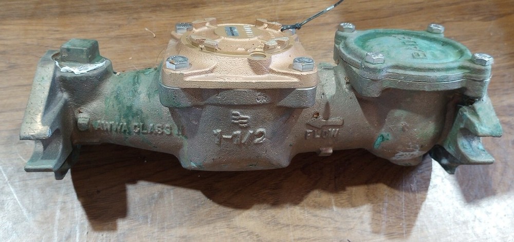 BADGER Meter 1-1/2" METER Bronze Water Meter NOS