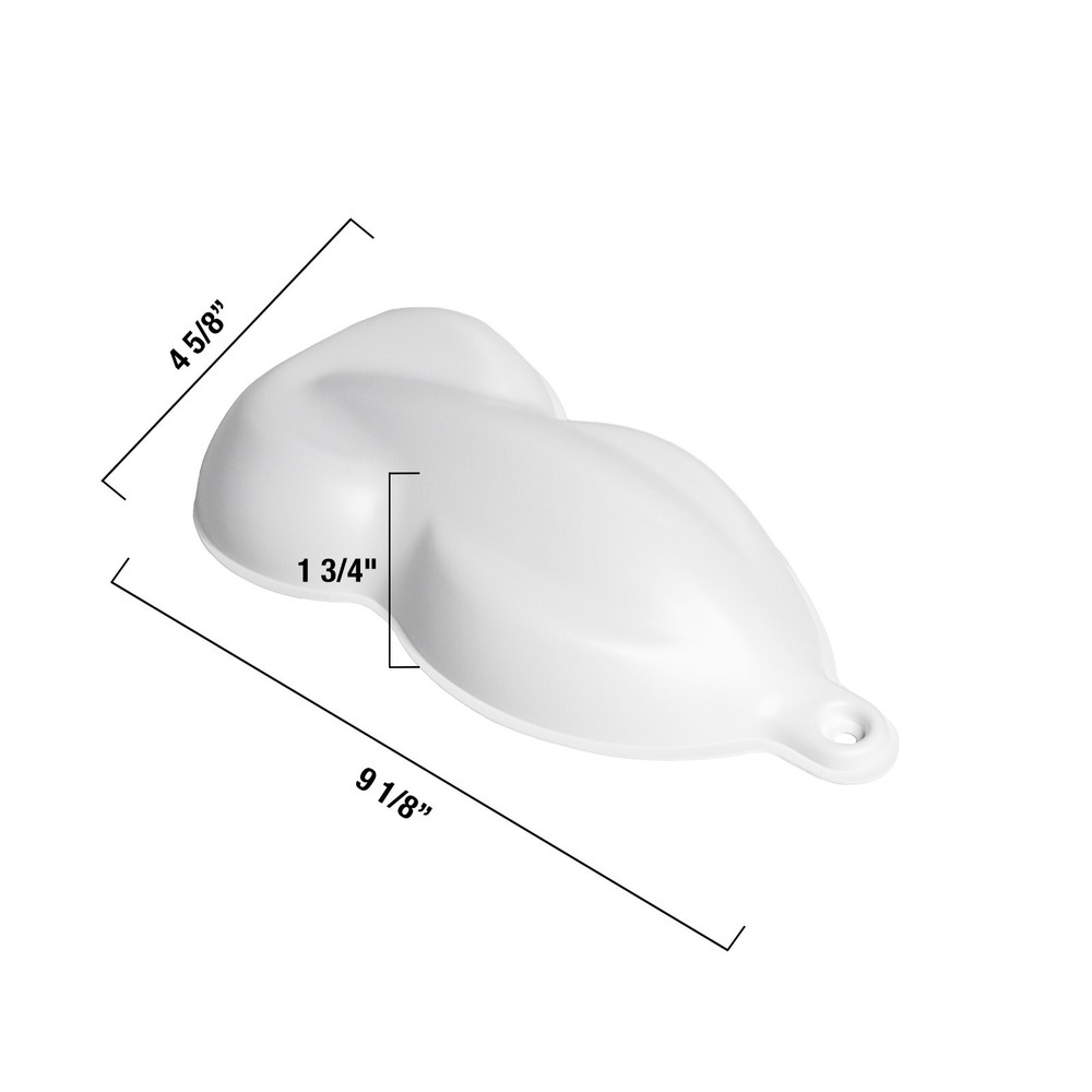 White Speed Shape - Plastic Paint Model/Display Hydrographics | MADE IN USA