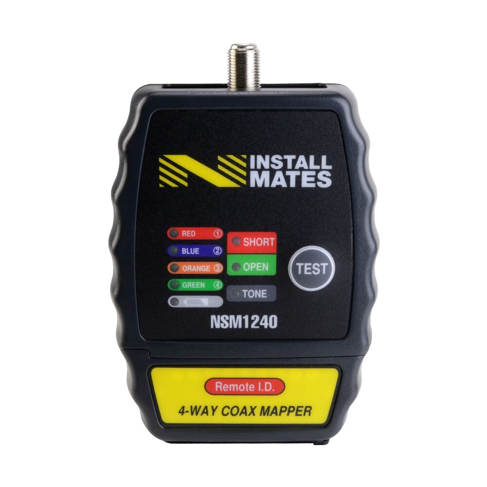*OPEN BOX* InstallMates™ 4-Way Coax Mapper with Color-Coded Indicators