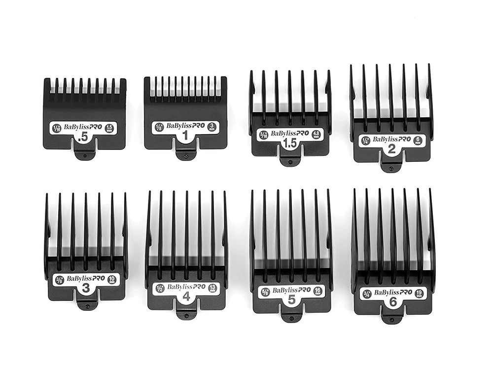 BaByliss PRO CS880 Replacement Comb Attachments Set 8 pcs. Barber, Professional