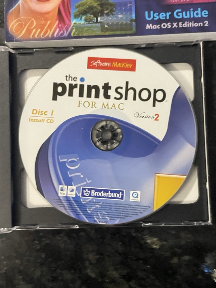 The Print Shop Brøderbund MAC Version 2 Software OS X Edition