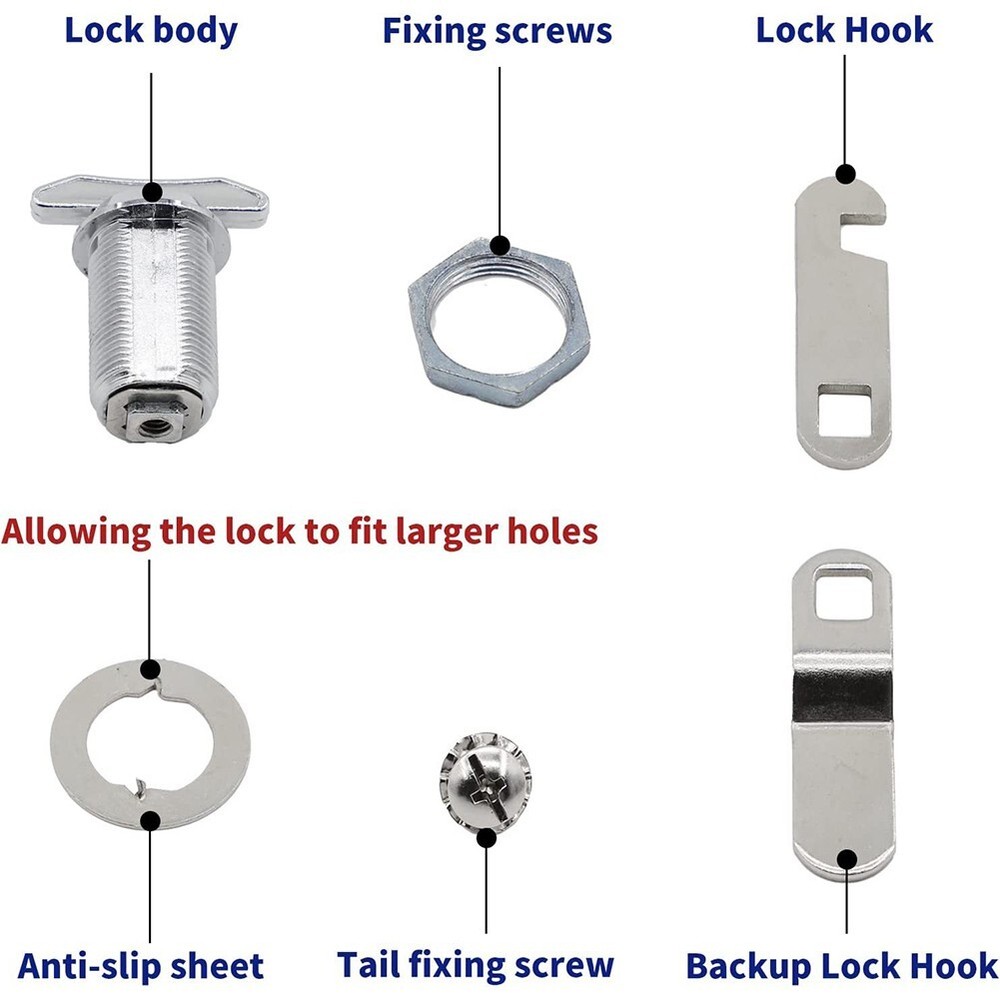 Premium Quality Thumb Turn Cam Lock for RV Compartment Doors Nonlocking