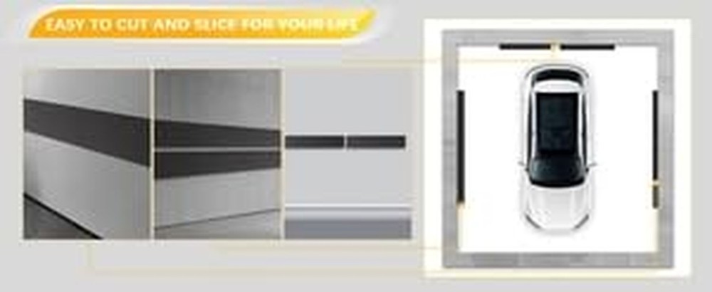 Garage Wall Protector，2 Roll-79 * 8 * 1/4，Sectional Foam Sticking