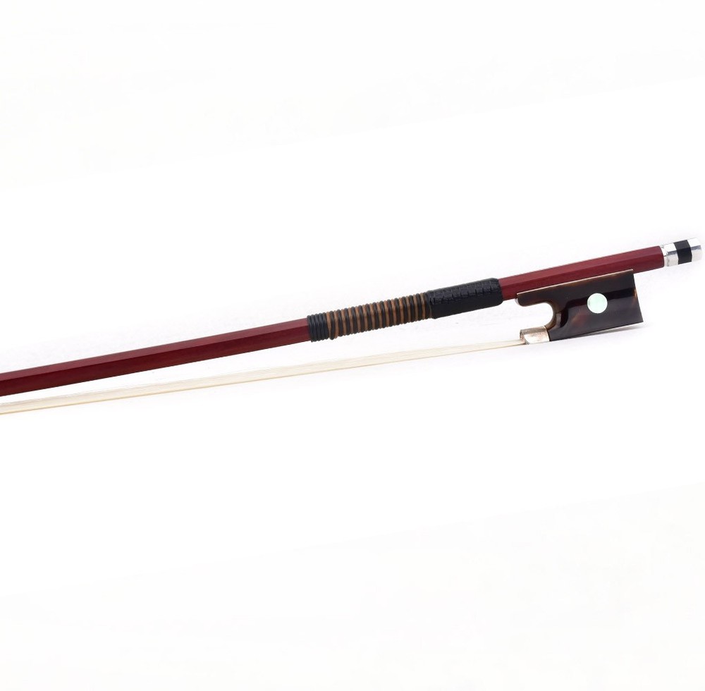 Pro Master Antique Pernambuco Octagonal Violin Bow 4/4 Value Big eye Frog Silver