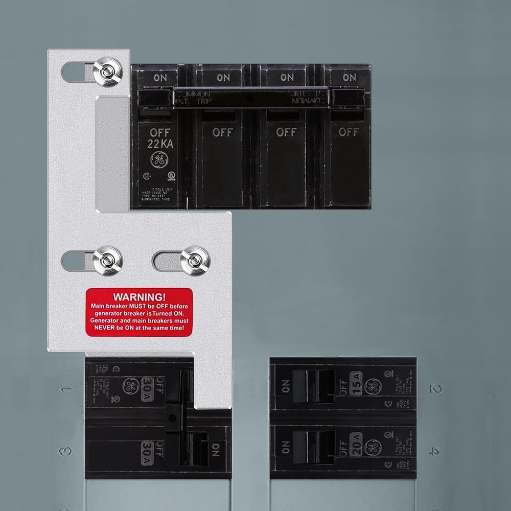 Generator Interlock Kit for GE General Electeric 200 Amp or 150 Amp Vertical