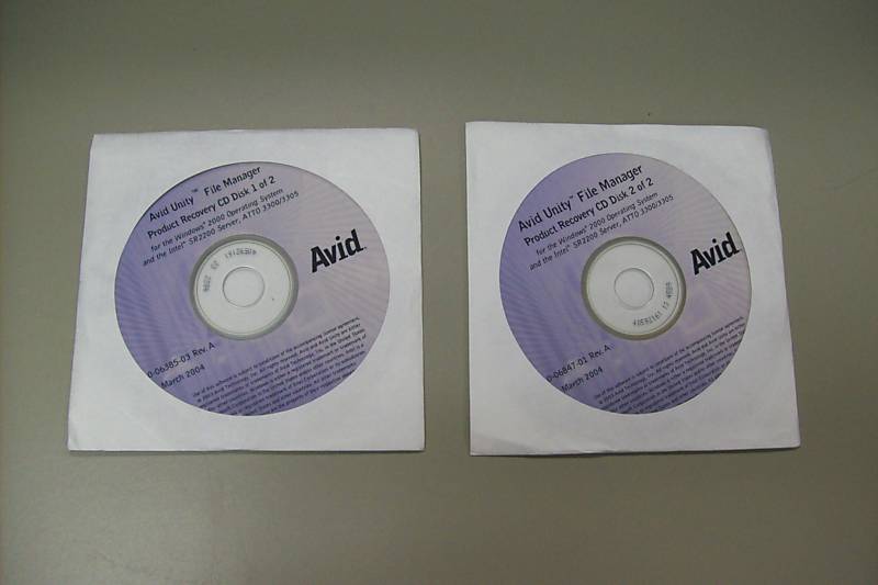 Avid Unity File Manager CD - 0010-06385-03 Rev. A