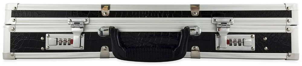 Common Wealth Silver Barber Lock Case Organizer Clippers Trimmers Tools Holder