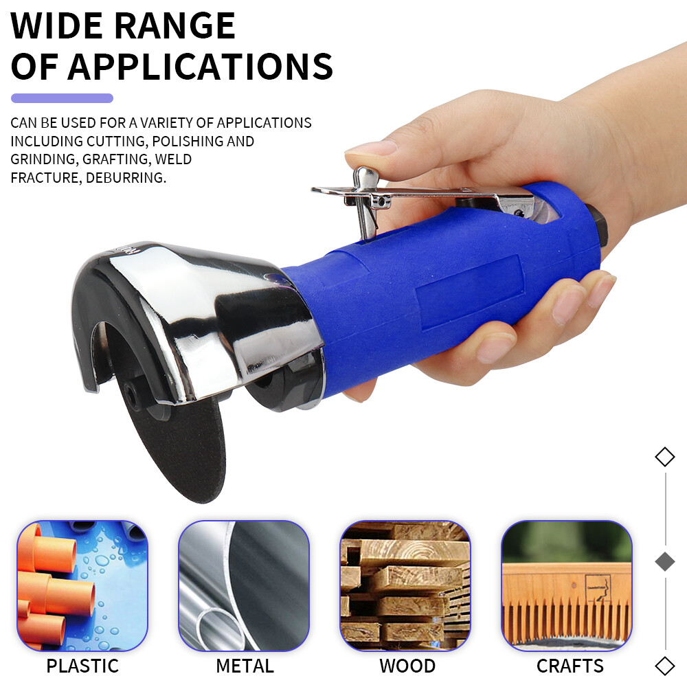 3" Air Cut Off Tool Pneumatic Angle Grinder Cutter Tools With 5pcs Cutting Disc