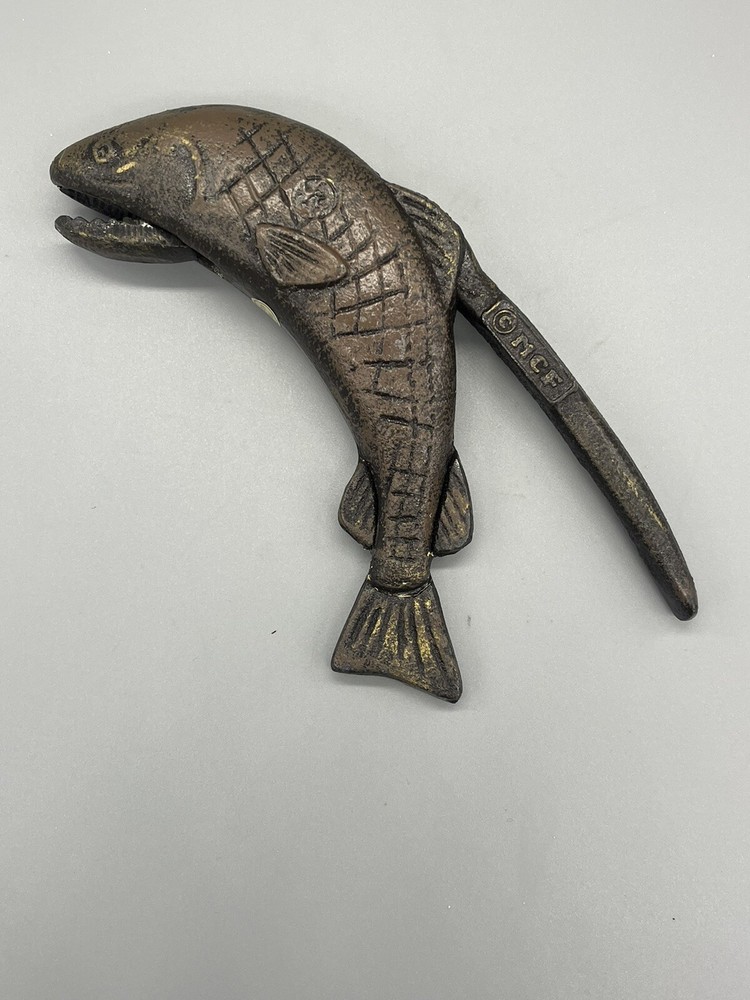 Vintage MCF Salmon / Fish Cast Iron Nut Cracker.