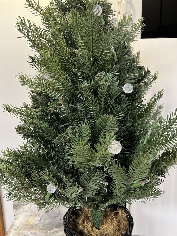 Bethlehem Lights 3' URN Mixed Bulb Christmas Tree MULTICOLOR LIGHTED