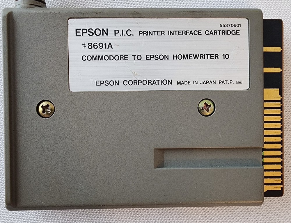 Commodore Epson Printer Interface Cartridge #8691A - Untested