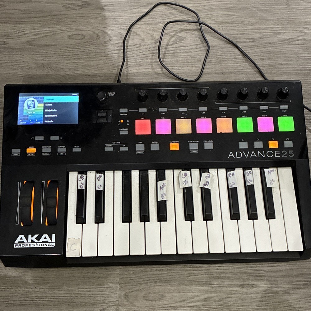 Akai Keyboard Advance 25 MIDI Controller | Tested & Works