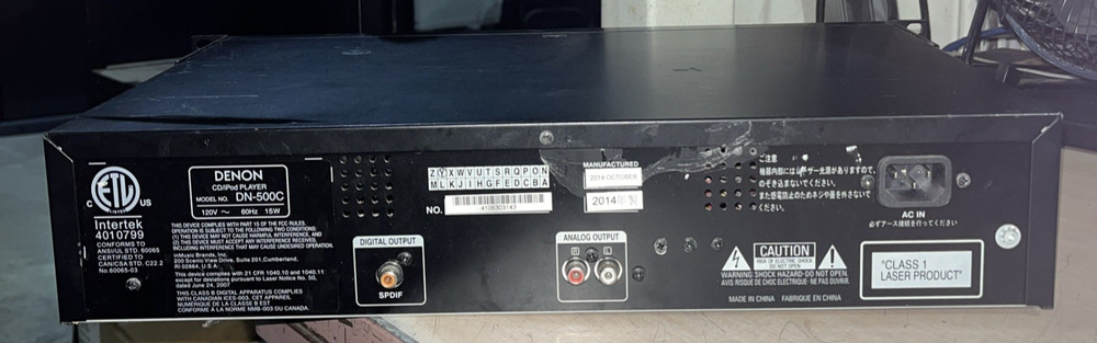 DENON DN-500C PROFESSIONAL CD IPOD PLAYER