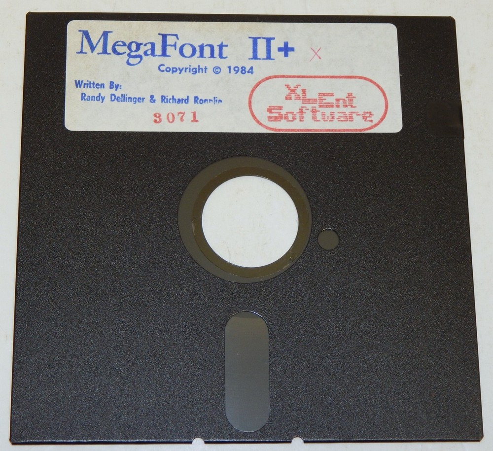 MegaFont II+ by Xlent Software for 1984