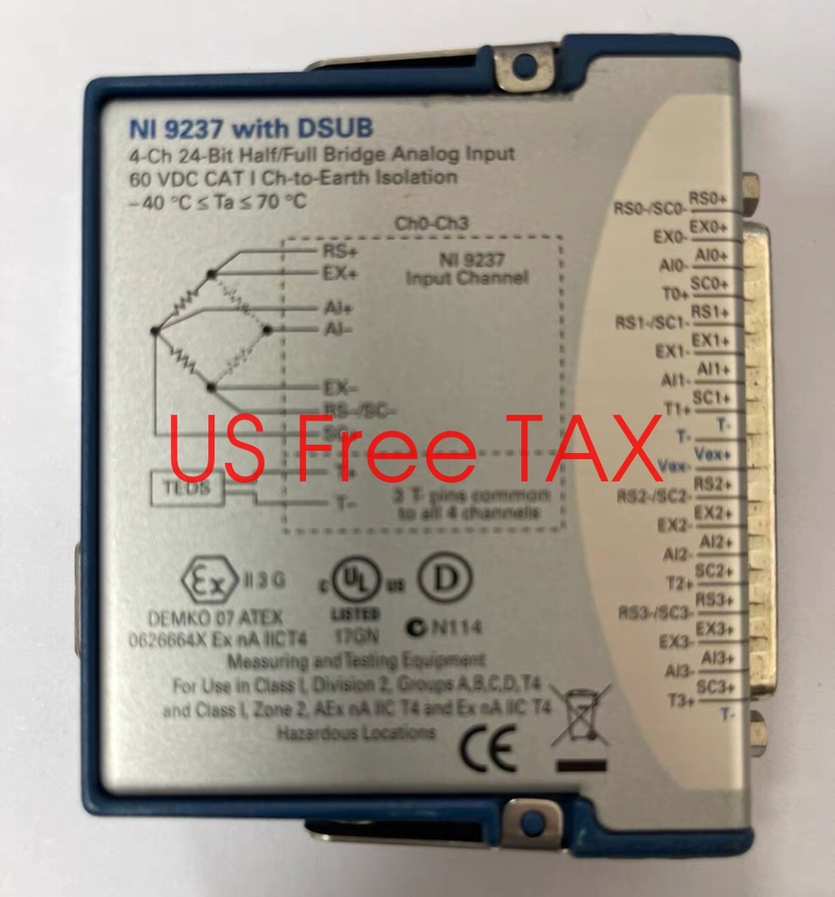 National Instruments, NI-9237  D-SUB C Series Strain/Bridge Input Module