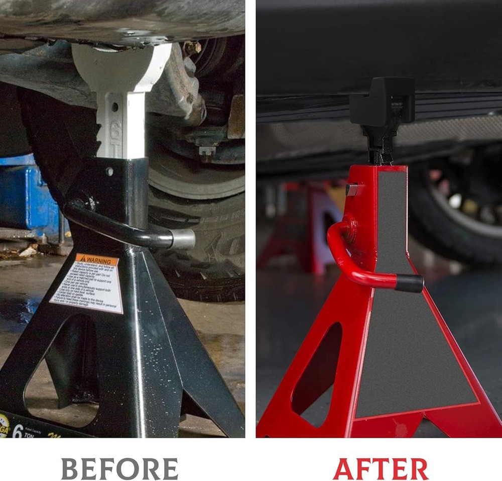 Universal Rubber Jack Pad Adapter Set - Essential 2-Piece Protector for Vehicles