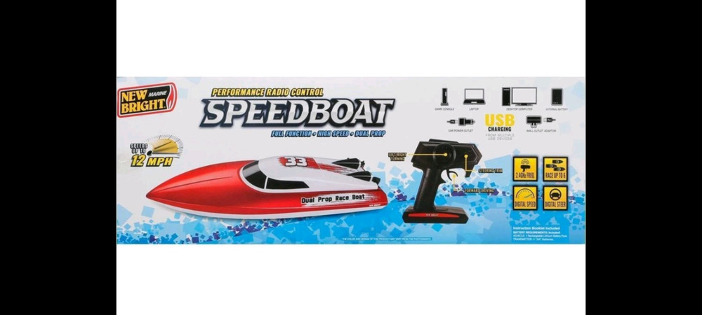 New Bright RC 20" Dual Propeller Speed Boat