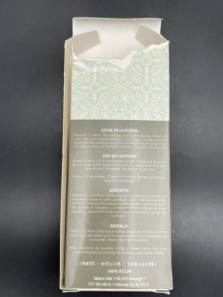 SEW-OLOGY Hook & Loop Sew/Stick On Fastener