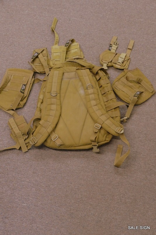 TAG MILITARY BACKPACK WITH EXTRA GEAR