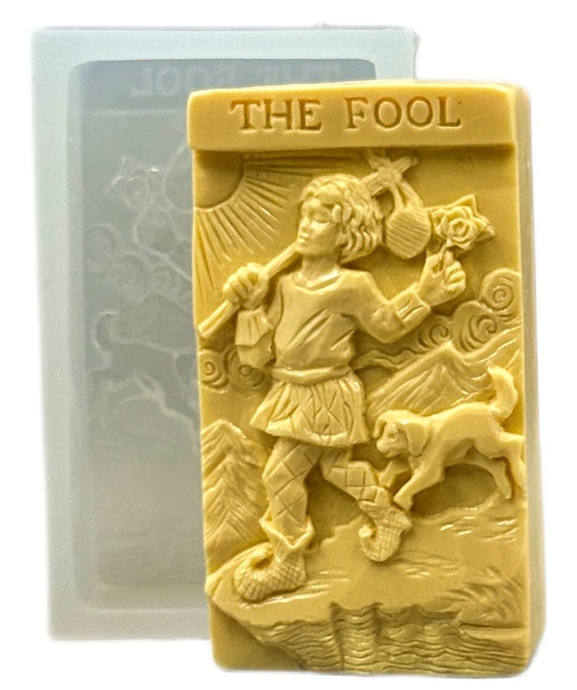 FOOL SILICONE MOLD for soap making and other crafts TAROT CARD