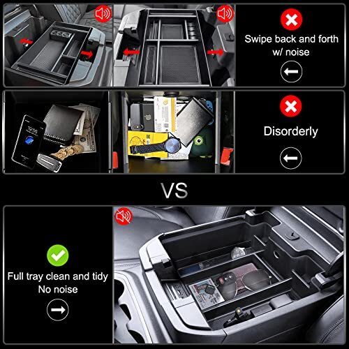 Center Console Organizer Compatible with 2019-2022 GMC Sierra/Chevy