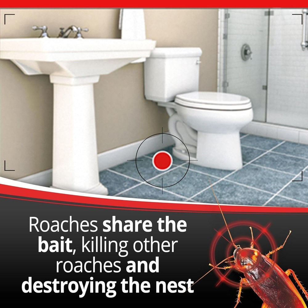Combat Max Defense System Brand, Small Roach Killing Bait and Gel, 12 Count