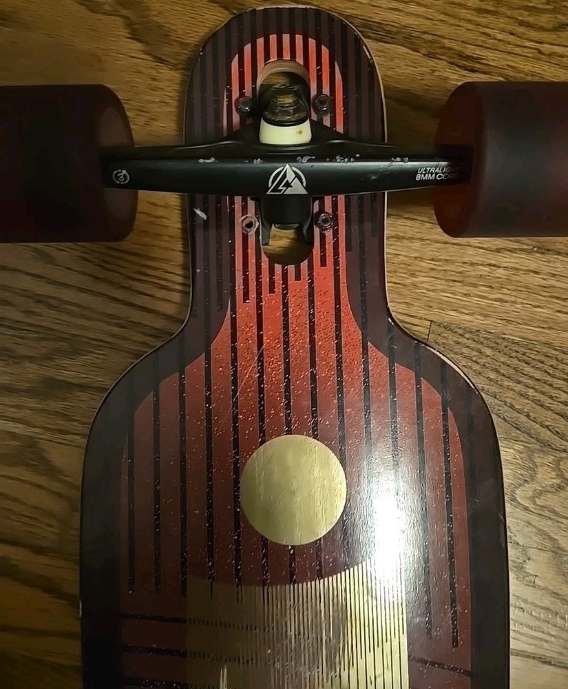 DB Phase 40" Longboard Red and Black With Cloud Ride Wheels