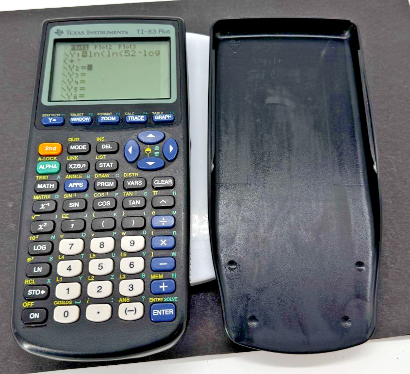 Texas Instruments TI-83 Plus Graphing Calculator w/ Case Tested and Working