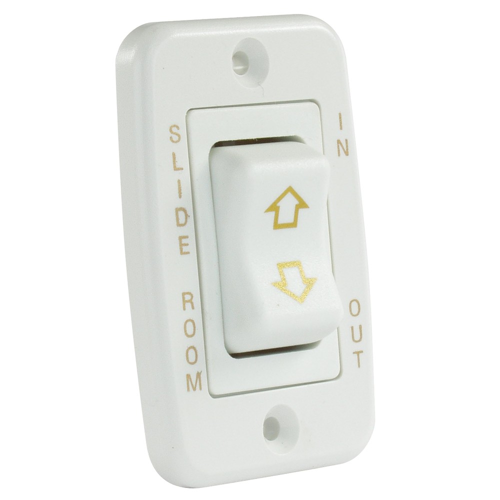 12345 White Low Profile Slide-Out Switch with Bezel