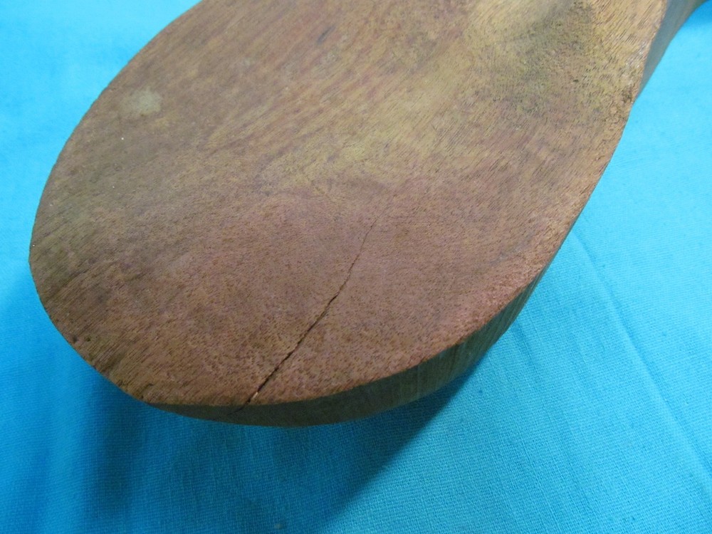 20 1/2" MID CENTURY CARVED SOLID WOOD ABSTRACT SCULPTURE