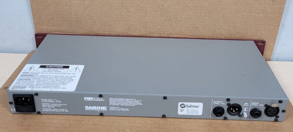 Sabine FBX 1020 Plus Feedback Exterminator (TESTED)