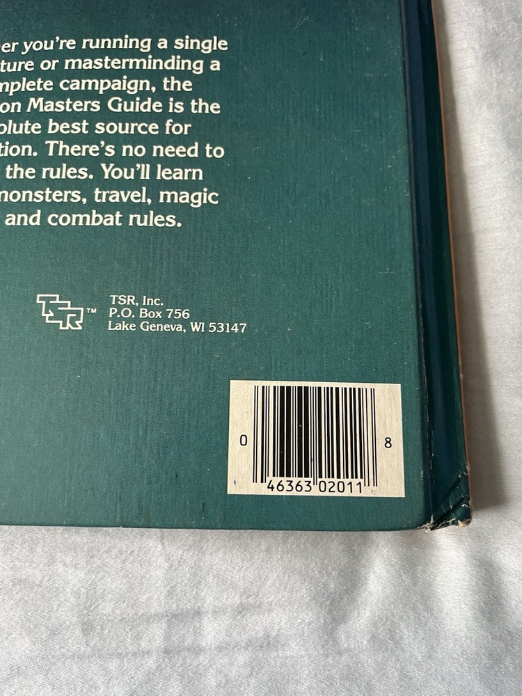 Advanced Dungeons and Dragons Dungeon Masters Guide 1979 DnD D&D AD&D