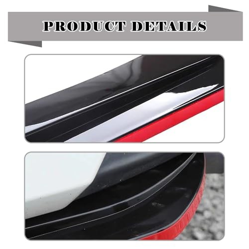 Car Rear Bumper Lip, ABS Universal Protector Bumper Lip, Strip Spoiler Side
