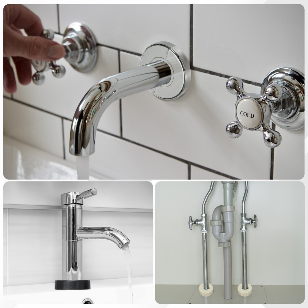 6pcs Wall Split Flange 0.79" Plastic Round Split Flange Pipe Cover, Silver