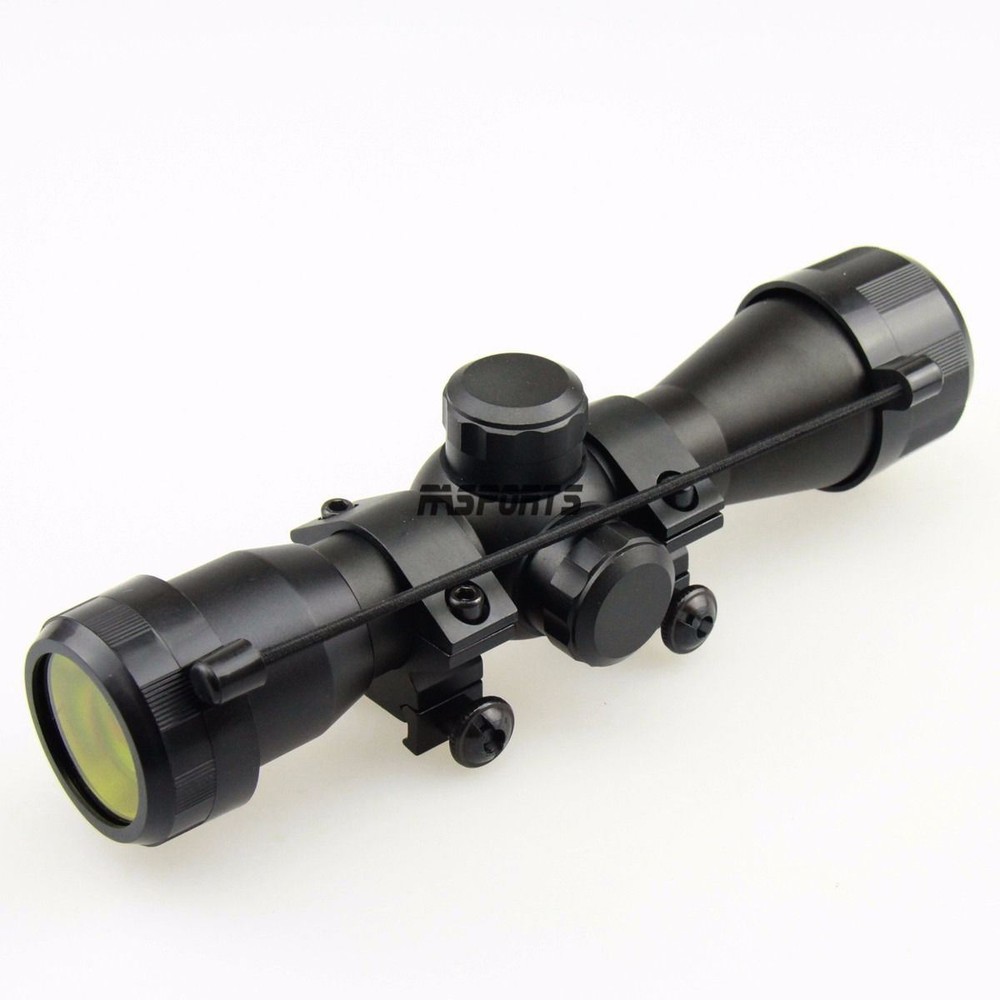 Tactical 4X32 Compact RANGEFINDER .223 .308 Scope /w Rings
