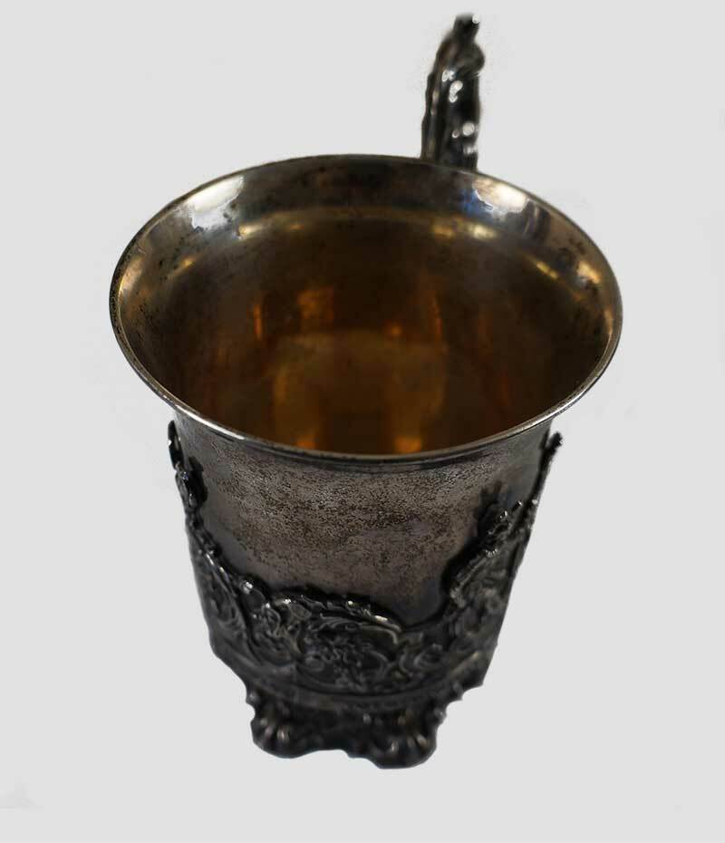 Vintage silver gilt cup