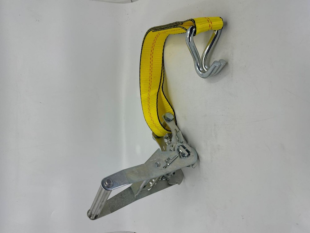 2"X30' Short Handle Ratchet Strap with J-Hooks 2 Pack