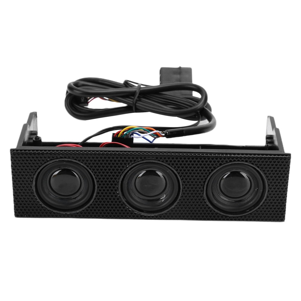 PC Front Panel Speaker Stereo Surround Computer Case Builtin Mic Loudspeaker