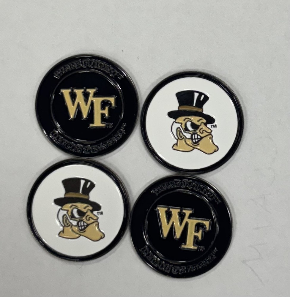 Wake Forest Demon Deacons Golf Ball Markers 4-Pack