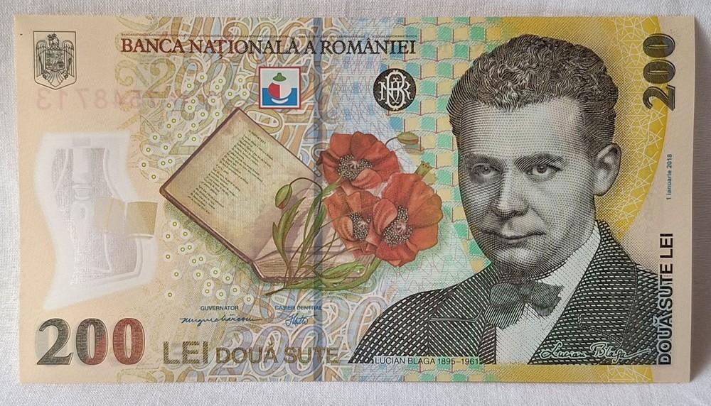 Romania polymer banknote 200 Lei 2025 - superb note, UNC