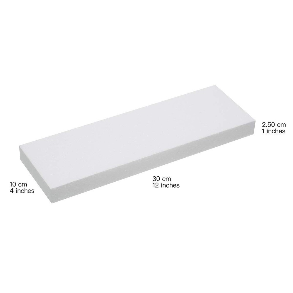 8 Pcs Craft Foam Blocks Rectangle Polystyrene Foam Bricks, 12x4x1 Inch