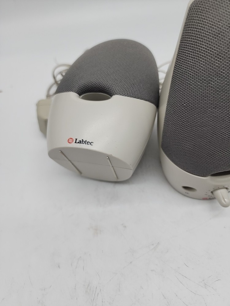 Labtec Spin-45 Multipurpose Stereo Speakers. for CD, MP3, PC Untested